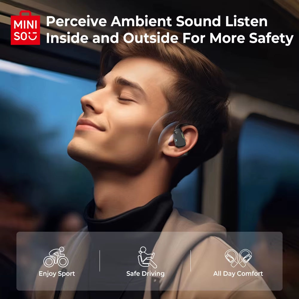 AI M98 Wireless Headphones OWS Sports Bluetooth Earphones Gaming Headset AI Translator Earbuds APP LCD Touch Screen IPX5
