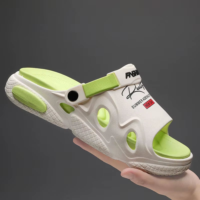 2024 New Men Slippers Summer EVA Soft-Soled Platform Slides Sandals Indoor Outdoor Walking Beach Shoes Flip Flops Mens Shoes
