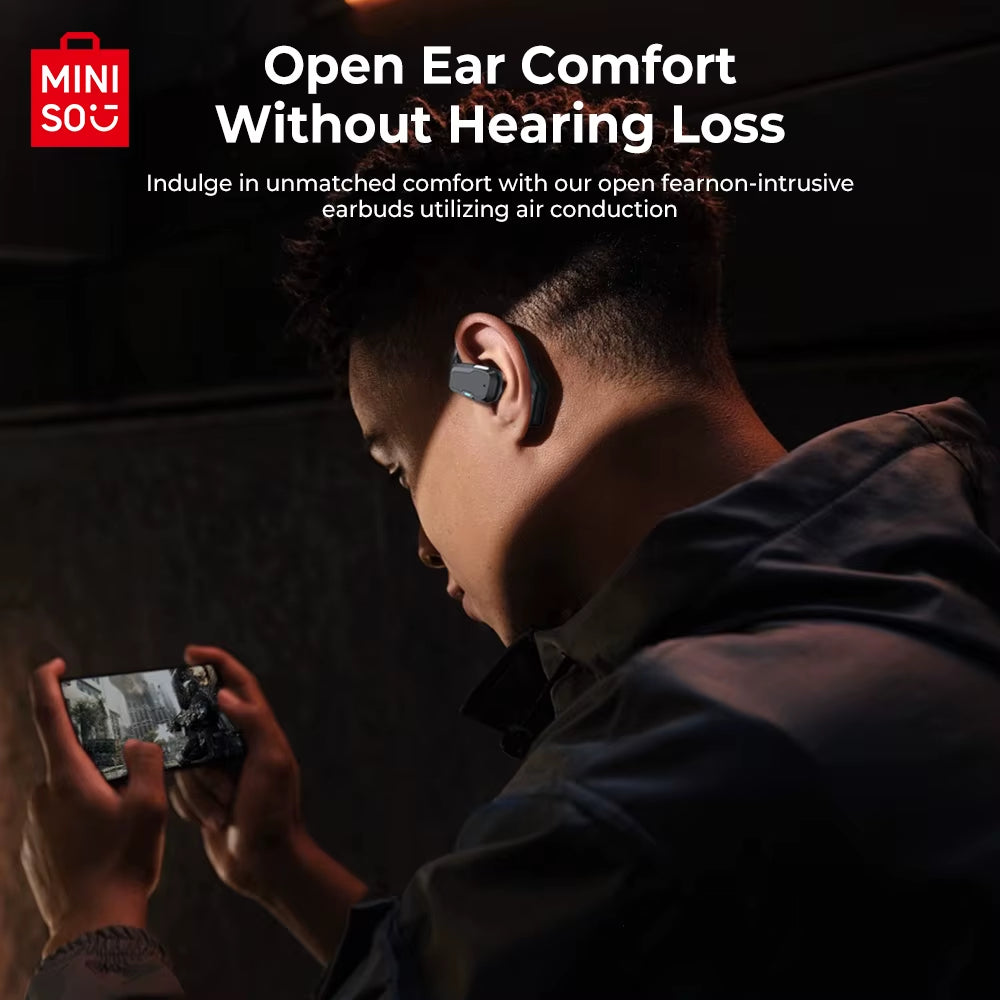 AI M98 Wireless Headphones OWS Sports Bluetooth Earphones Gaming Headset AI Translator Earbuds APP LCD Touch Screen IPX5