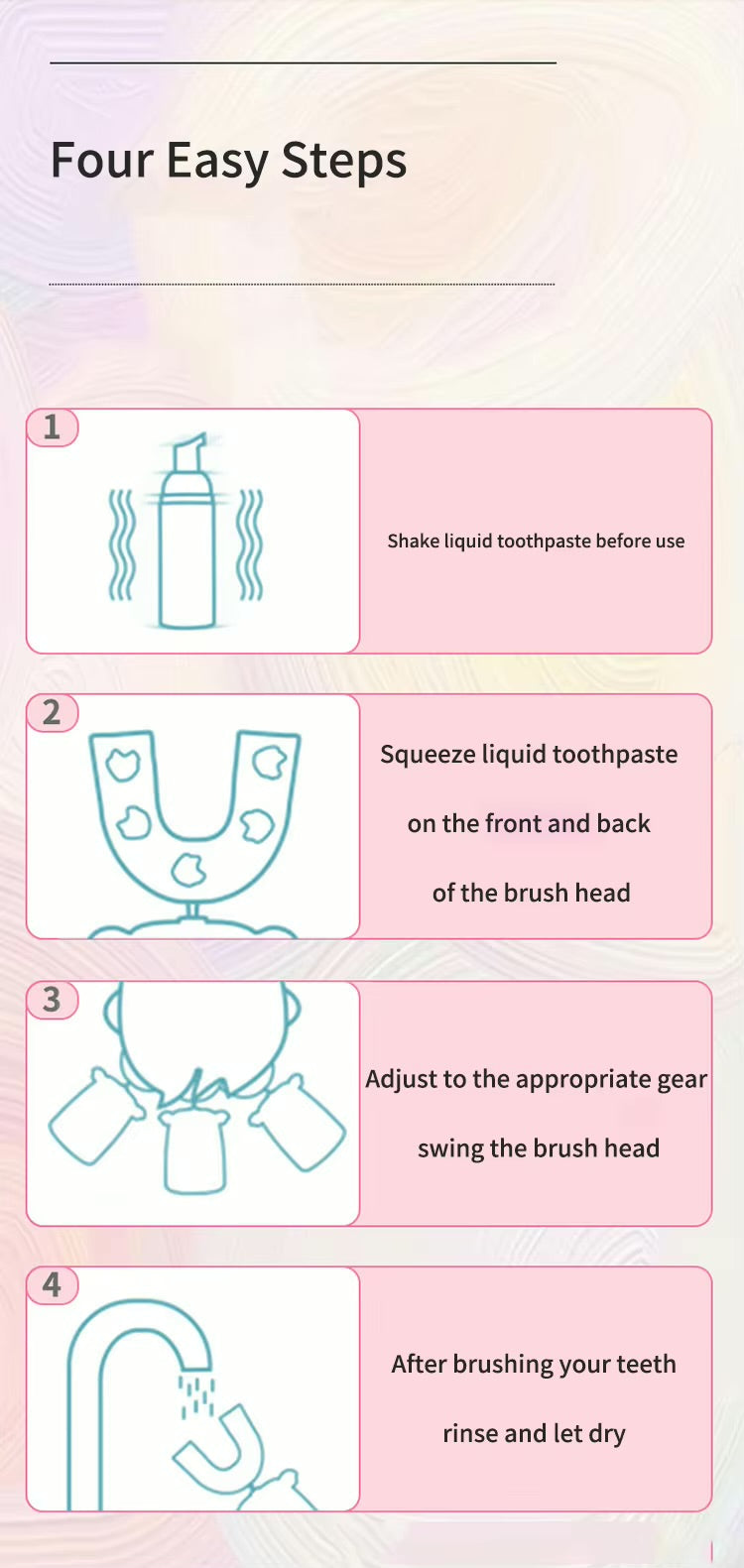 U-Shaped Electric Toothbrush – Ultrasonic 360° Hands-Free Cleaning with LED Light for Teeth Whitening & Gum Care