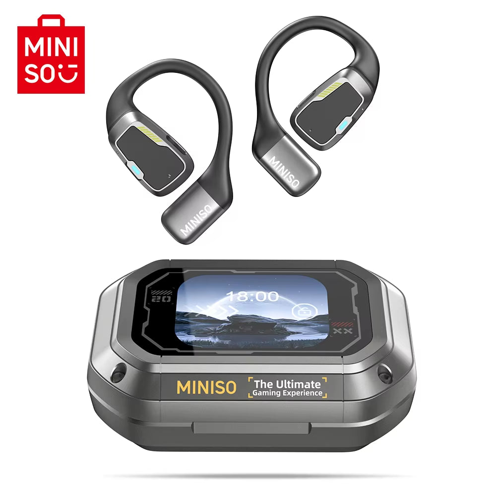 AI M98 Wireless Headphones OWS Sports Bluetooth Earphones Gaming Headset AI Translator Earbuds APP LCD Touch Screen IPX5