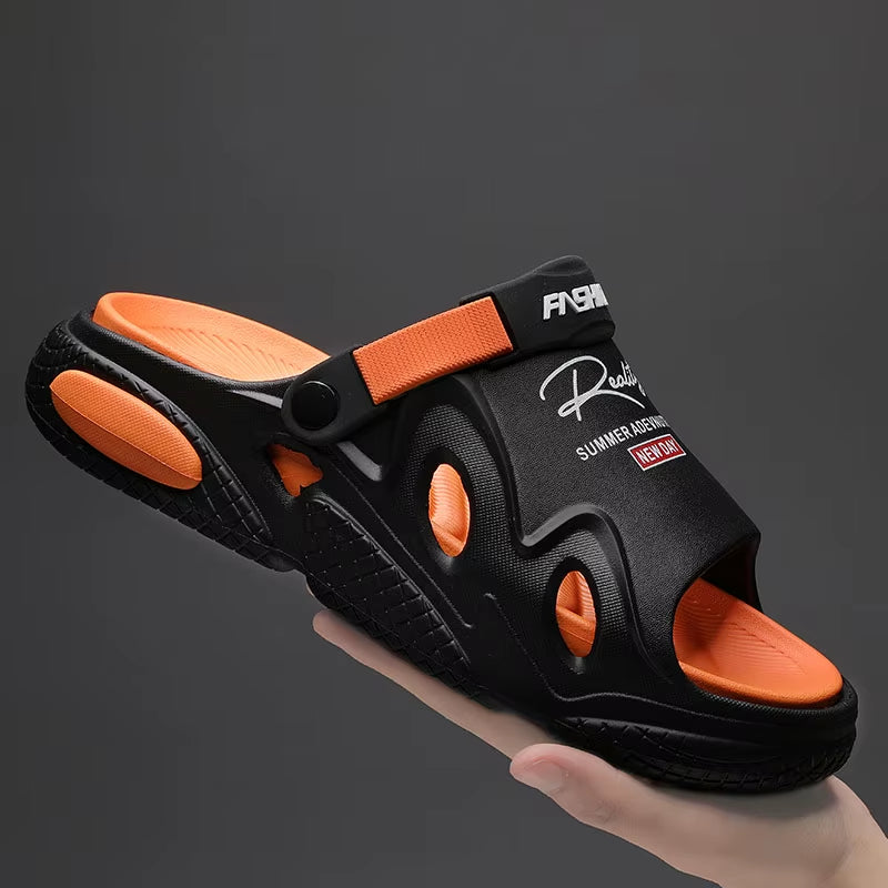 2024 New Men Slippers Summer EVA Soft-Soled Platform Slides Sandals Indoor Outdoor Walking Beach Shoes Flip Flops Mens Shoes
