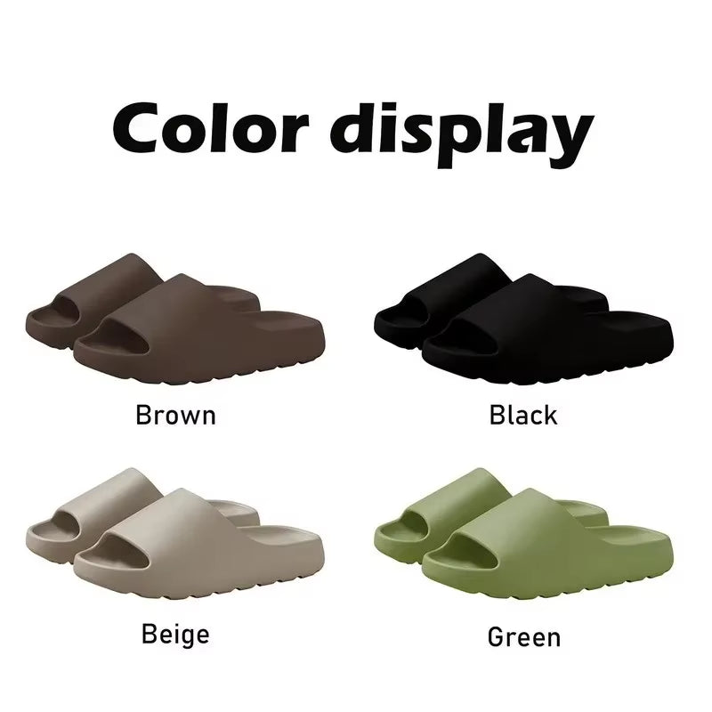 Hot Coconut Slippers Cloud Thick-Soled Sandals Summer Fashion Soft Bottom Beach Men Slippers Women'S Sandals EVA Slides