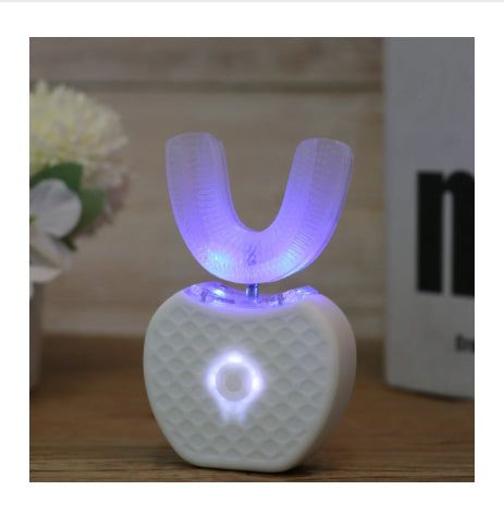 U-Shaped Electric Toothbrush – Ultrasonic 360° Hands-Free Cleaning with LED Light for Teeth Whitening & Gum Care