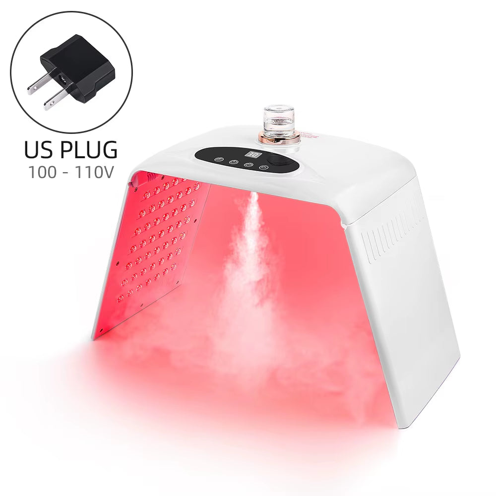 7 Colors LED Photon Machine with Nano Spray Skin Moisturizing Face Humidifier Nano Spray LED Facial Body SPA Skin Care Lamp