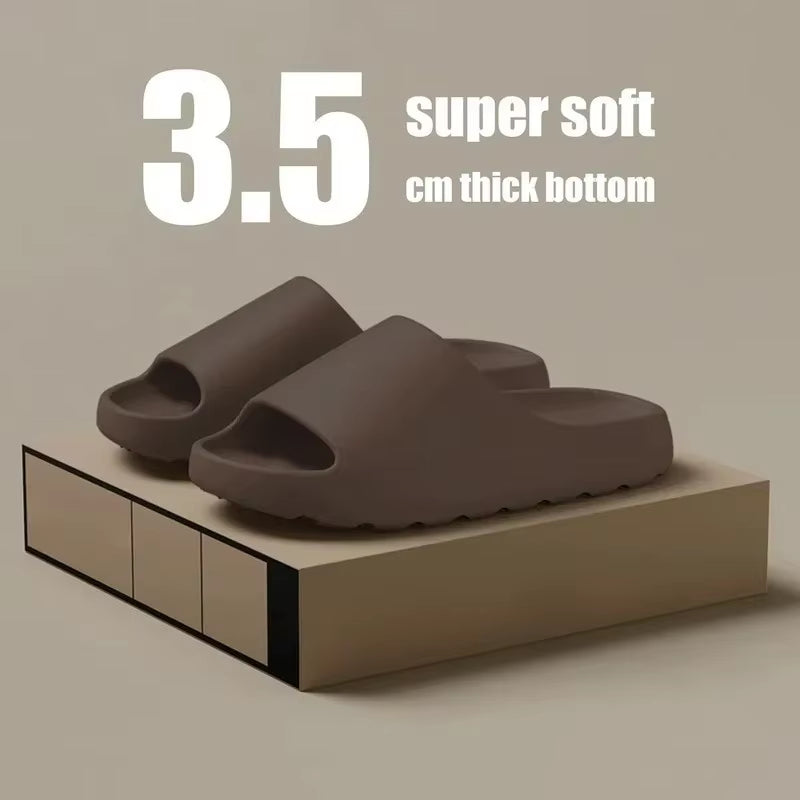 Hot Coconut Slippers Cloud Thick-Soled Sandals Summer Fashion Soft Bottom Beach Men Slippers Women'S Sandals EVA Slides