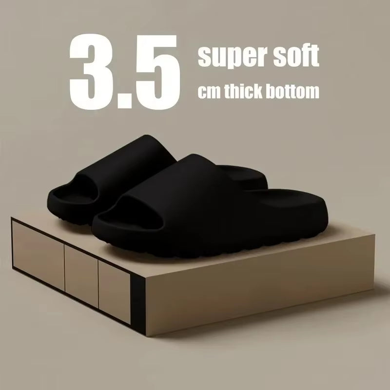 Hot Coconut Slippers Cloud Thick-Soled Sandals Summer Fashion Soft Bottom Beach Men Slippers Women'S Sandals EVA Slides