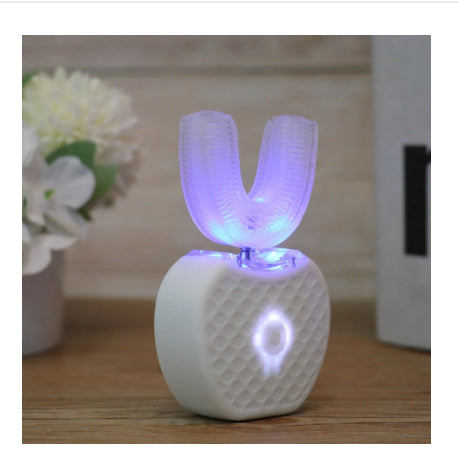 U-Shaped Electric Toothbrush – Ultrasonic 360° Hands-Free Cleaning with LED Light for Teeth Whitening & Gum Care