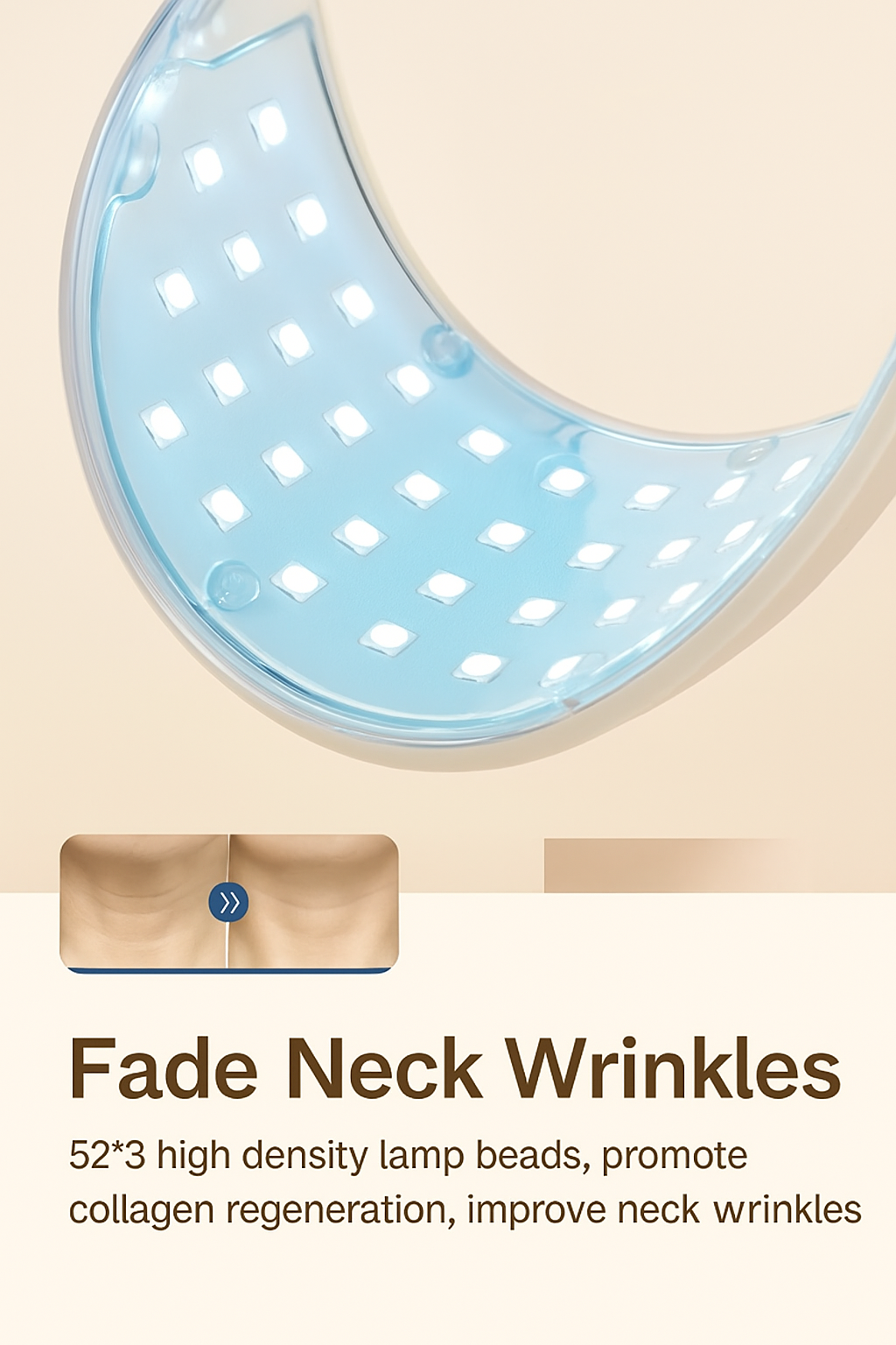 LumiLift LED Neck Mask – 7-Color Photon Therapy for Skin Tightening & Glow