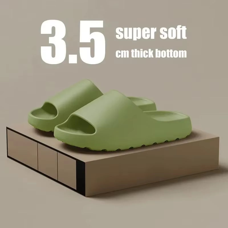 Hot Coconut Slippers Cloud Thick-Soled Sandals Summer Fashion Soft Bottom Beach Men Slippers Women'S Sandals EVA Slides