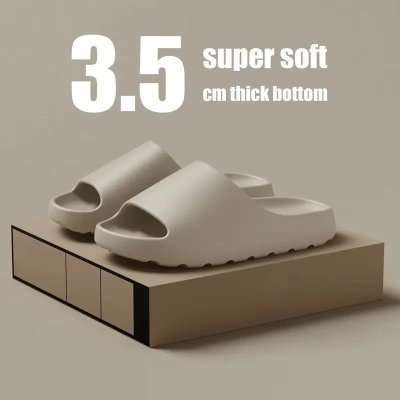 Hot Coconut Slippers Cloud Thick-Soled Sandals Summer Fashion Soft Bottom Beach Men Slippers Women'S Sandals EVA Slides